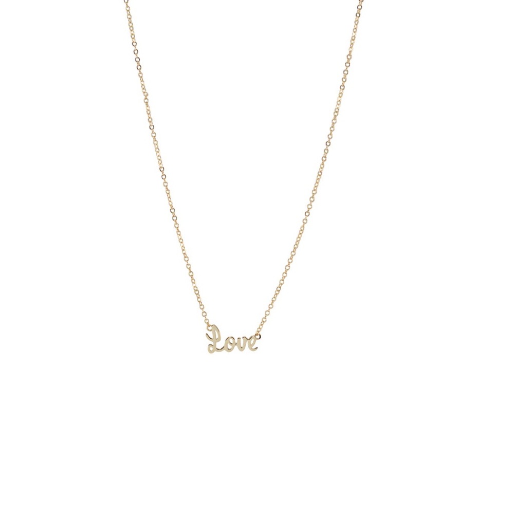Gold 'Love' Necklace